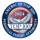 America's Top 100 Personal Injury Attorneys 2024 badge